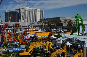 The outdoor exhibit at ConExpo-Con/Agg 2014.