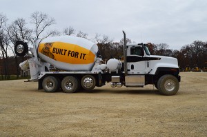 The CT681 vocational truck has a set-forward axle to improve ease of use for customers.