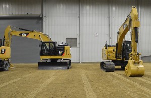Cat's 323F and 335F hydraulic excavators were showcased at its demonstration facility in Peoria, Ill.
