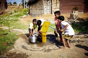 Atlas Copco USA employees raised more than $30,000 during a three-day sales conference to support its Water for All organization, which sponsors clean drinking water projects around the globe. Photo: Atlas Copco