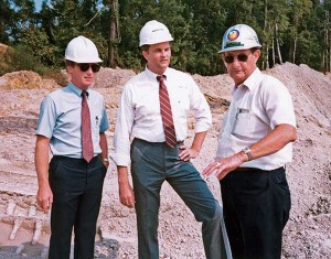 Zelnak, center, pictured in 1987 at Martin Marietta’s Belgrade Quarry in Maysville, N.C.