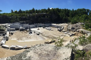 Polycor plans to donate materials from its North Jay White Quarry in Jay, Maine, to the Western Maine Play Museum. Photo courtesy of Polycor.