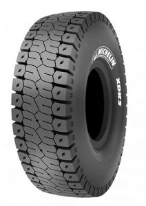 Michelin's XDR3 MB4 surface mine-haul tire was designed for 400-plus ton trucks. Photo courtesy of Michelin