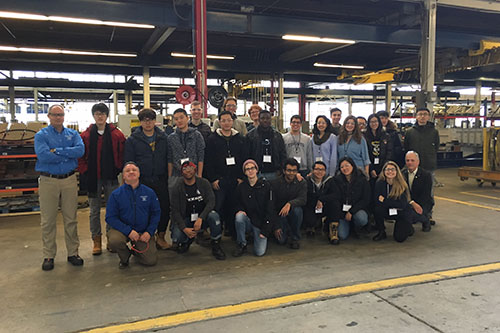 Haver & Boecker invited 22 University of Toronto students to tour its facilities. Photo courtesy of Haver & Boecker