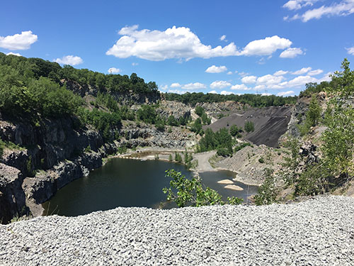 Aggregate Industries' Saugus quarry will be reclaimed in the next 15 years. Photo courtesy of LafargeHolcim