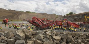 Terex Finlay hosted an international open day event in Edinburgh, Scotland, to showcase new equipment. Photo courtesy of Terex Finlay