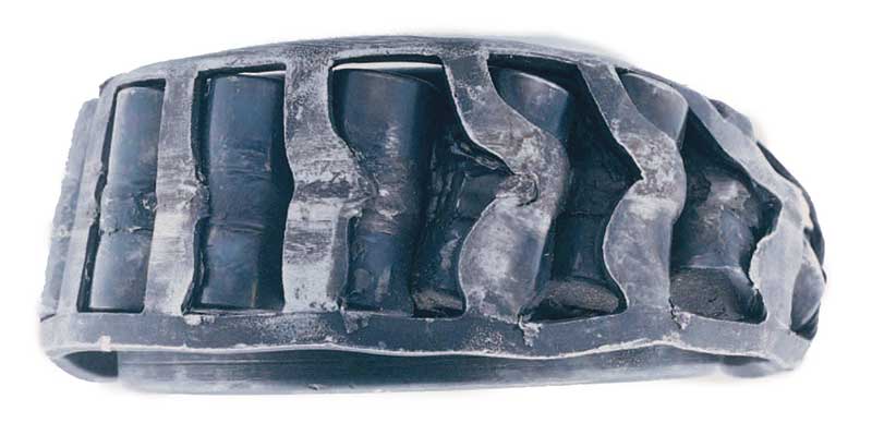 Excessive heat generation caused complete seizure of this bearing. Photo: The Timken Co.
