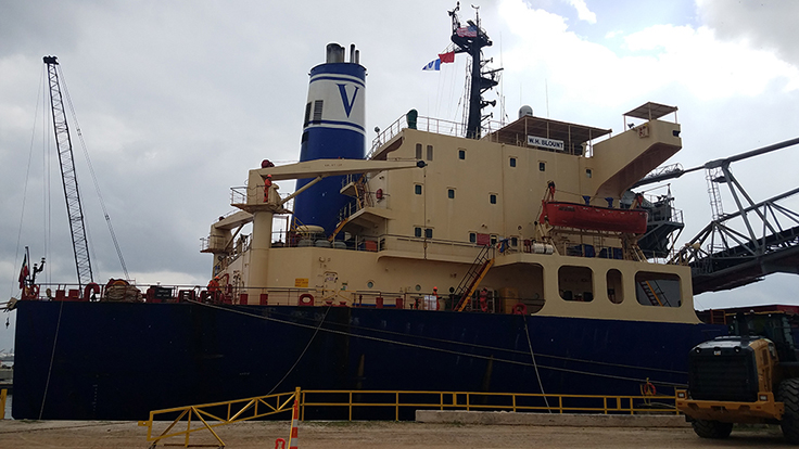 The W.H. Blount in Vulcan's Houston Ship Yard. Photo: P&Q Staff