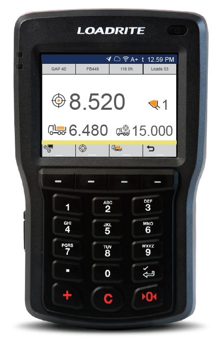 The Trimble Loadrite L3180 indicator.