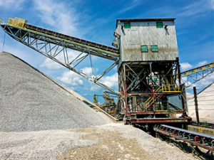 Carmeuse’s Port Inland operation in Gulliver, Michigan, was the site of a unique project with historic equipment that was ultimately replaced by drum motors. Photo courtesy of Matt Lepp