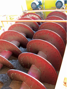 All electric systems, wiring and hydraulic lines in sand classifying tanks should be checked periodically to make sure they are functioning properly and do not cause an improper grounding or leakage. Photo courtesy of McLanahan Corp.