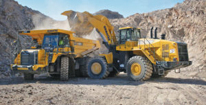 Through technology, a number of dealers are capable of estimating when a component on key equipment is likely reaching the end of its life. This capability expedites the parts replacement process and minimizes the impact on production. Photo courtesy of Komatsu