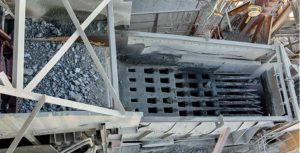 To increase scalping efficiency, the Hanson operation installed Armadex custom rubber sections to the second step – with the third step soon to follow. Photo courtesy of Polydeck
