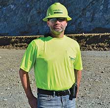 Marc McNeil, plant manager at Lehigh Hanson’s Clayton Quarry, oversees current plant upgrades, from initial feed to product finishing. Photo courtesy of Polydeck.