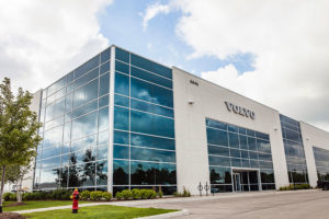 Volvo CE's 181,000-sq.-ft. parts distribution center replaced a regional parts depot in Toronto. Photo courtesy of Volvo CE