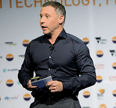Accenture’s Gaston Carrion addresses the International Mining & Resources Conference. Photo courtesy of International Mining & Resources Conference