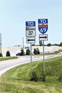 Roadwork on I-69, which runs through Indiana, represents one of the state’s major highway projects. Photo: iStock.COM/anubis9111