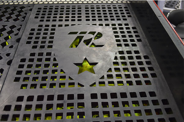 The RockSheild Rubber Co. 's RSX-16 rubber screen. Photo by Allison Barwacz.