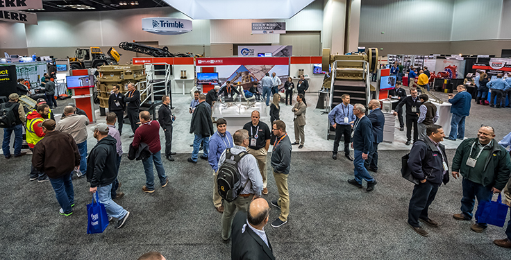 The 2019 AGG1 and World of Asphalt trade show attracted 10,063 attendees to Indianapolis. Photo courtesy of World of Asphalt