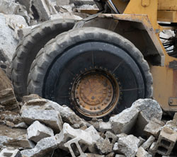 Argonics' OTR sidewall protector offers tires protection from harsh environments. Photo courtesy of Argonics
