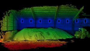 A measurement output from a fixed camera. Photo courtesy of Stockpile Reports
