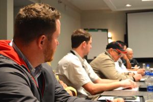 Attendees were split up into three groups that had to solve issues from three different scenarios. Photo by Allison Barwacz