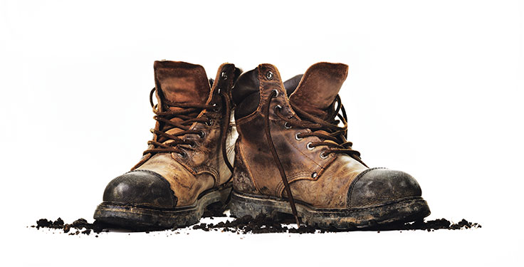 Workers whose feet are wet for prolonged periods can experience illness or injury as a result. Photo: iStock.com/francisblack