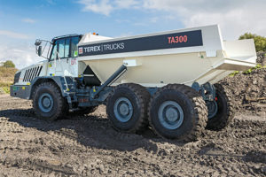 The updated TA300 from Terex Trucks will make its first international trade show appearance at Bauma 2019. Photo courtesy of Terex Trucks.