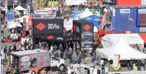 Indoor and outdoor exhibits were available to those who attended World of Concrete 2019 at the Las Vegas Convention Center. Photo courtesy of Informa Exhibitions
