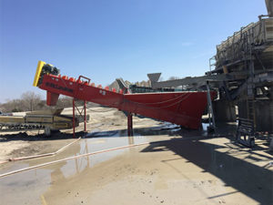 Consider ordering equipment like fine material screw washers with the optional guards to prevent accidents, and add new guards if you discover dangerous access points are present. Photo courtesy of McLanahan Corp.