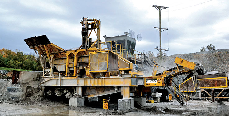 Excessive rainfall in several regions provided for a number of challenging days for aggregate operations in 2018. Photo by Joe McCarthy.