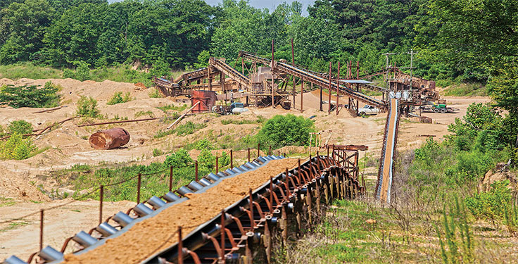 Hammett Gravel Co. is located in central Mississippi. Photo courtesy of Hammett Gravel Co.