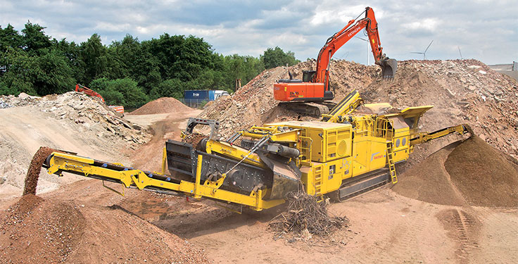 Diesel-electric models aren’t anything new, as Keestrack launched its R5e hybrid impact crushing unit back in 2017. Photo courtesy of Keestrack.