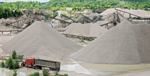 Neighborhood quarries are everywhere, providing for communities that may not fully understand the value of having an aggregate site in their backyard. Photo courtesy of Lehigh Hanson.