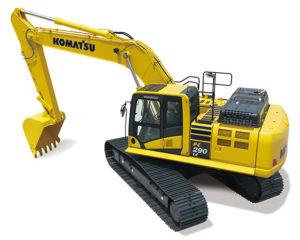 The PC290LCi-11 hydraulic excavator from Komatsu. Photo courtesy of Komatsu America.