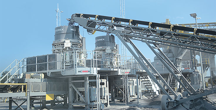 Several equipment designs are available for the various stages of crushing. Photo courtesy of Kemper Equipment