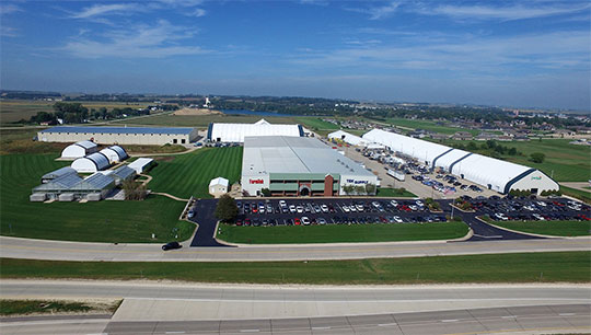 The eastern Iowa manufacturing facility was completed after a $10 million investment to help meet increasing customer demand. Photo courtesy of ClearSpan.