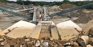 A view from atop Quarry Management's CRJ3255 jaw plant. Photo courtesy of Jamie Harthoorn