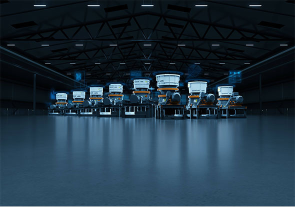 The 800i connected crusher series are connected to the My Sandvik portal. Photo courtesy of Sandvik
