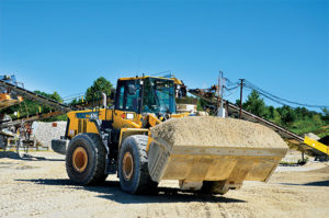 Those who visit Lile Quarry will find several pieces of Komatsu equipment within it. Says Jim Lile: “We’ve kind of converted over to Komatsu right now. We think they’re just serving us better.” Photo courtesy of Kevin Yanik