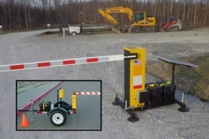 Battery Operated Barriers' safety gates can be deployed for short- or long-term security. Photo courtesy of Battery Operated Barriers.