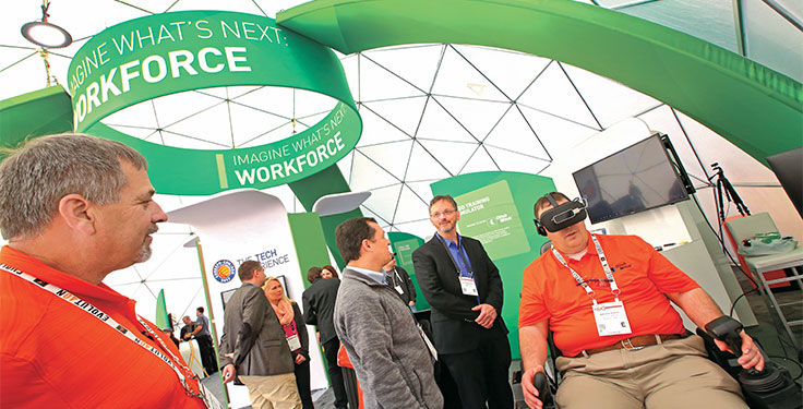 ConExpo-Con/Agg will have an expansive technology exhibit available to attendees. Photo courtesy of ConExpo-Con/Agg