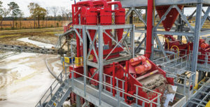 An Ultra Sand Plant, Hydrosizer and Separators are now in the plant arsenal at River Aggregates’ site in Cleveland, Texas. Photo courtesy of McLanahan