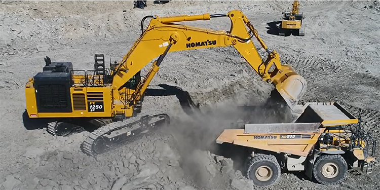 Komatsu's PC1250SP-11 excavator will be at ConExpo-Con/Agg 2020. Photo courtesy of Komatsu
