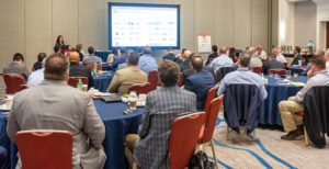 Dana Wuesthoff offered a preview of ConExpo-Con/Agg at the 2020 Pit & Quarry Roundtable & Conference. The Roundtable was held Jan. 14-15 in Bonita Springs, Florida. Photo by PamElla Lee Photography