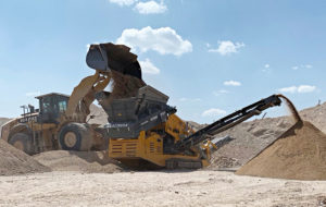 In addition to scalping and screening plants, Anaconda already offers wheeled and tracked trommels and conveyors along with feed conveyors. Photo courtesy of McLanahan Corp.