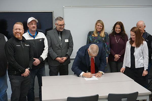Butler Tech signed an agreement to launch MACC Tech to provide training to students in mining, asphalt, concrete and construction technology. Photo courtesy of Butler Tech