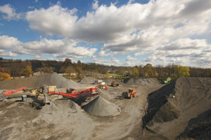 The Gill Quarries operation is located in East Norriton, Pennsylvania. Photo: Doosan