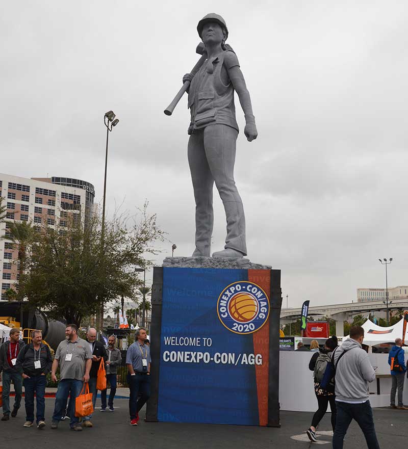 The statue is mounted on a 10-ft. base and stands an additional 19 ft. (Photo: P&Q Staff)