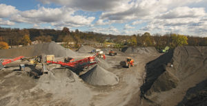 The Gill Quarries operation is located in East Norriton, Pennsylvania. Photo: Doosan